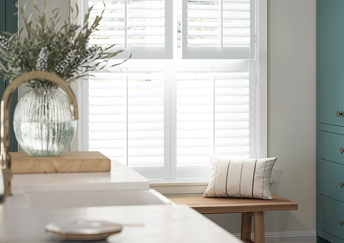 Bromley, Cool Grey - Tier on Tier Plantation Shutter - Image 5